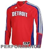 Adidas Detroit Pistons On-Court Long Sleeve Shooting Shirt Extra Large