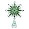 Beaded Snowflake Tree Topper - Gold
