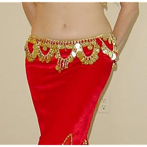 ShimmyShimmy: Gold Coin Belt with Loops of Coins