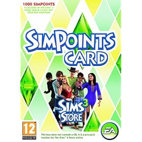 The Sims 3 Store: 1000 Points Retail Card (PC/Mac)