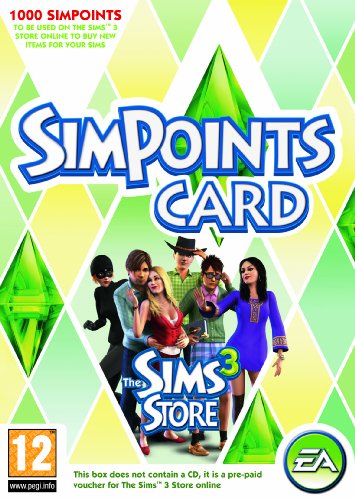 The Sims 3 Store: 1000 Points Retail Card [UK Import]