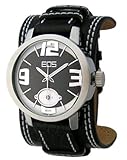 Eos New York Men's 12sblk Headway Black Leather Strap Watch