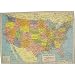 USA America map Cavallini Wrap or Decoupage paper,vintage poster print , 20 x 28 ins