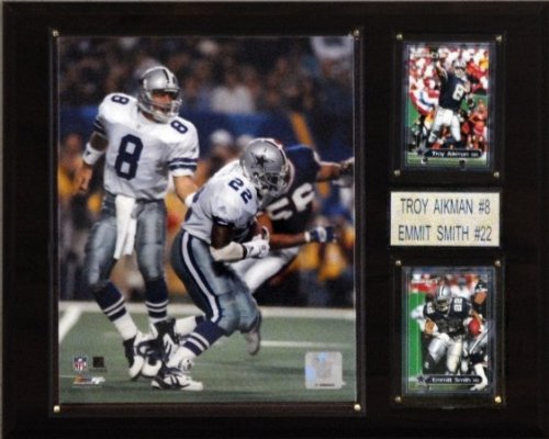 NFL Aikman-Smith Dallas Cowboys Player Plaque