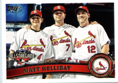 2011 Topps Update Series Baseball Card # US260 Matt Holliday - St. Louis Cardinals (All-Star) MLB Trading Card In Protective Screwdown Case!