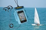 TrendyDigital H2OProof(TM) Audio Waterproof Case for iPhone with Padding, Built in Headphone Adapter, Removable Strap, detachable Armband for iPhone 3, iPhone 4, iPhone 4S, iPod Touch, Nokia Lumia 900, Nokia Lumia 800, and other Android Smartphone / DROID, with Gym / Sport / Jogging Armband (Blue)