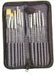 11 er �l/Acryl Pinselsortiment im Etui Synthetik 86