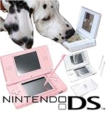Picture Of Nintendo DS Lite Pink + Nintendogs Dalmatian Game & Free Crystal Protector Accessory Pack