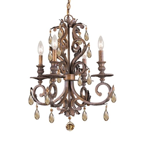 Crystorama 5200-AW-AMBER Abbie 2 - Light Wall Sconce -