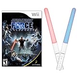 Wii Star Wars Force Unleashed PLUS Dual Illuminating Motion Sabers