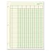 Adams Analysis Pad, 8 1/2" x 11", 100 Pages (50 Sheets), 6 Columns, Green