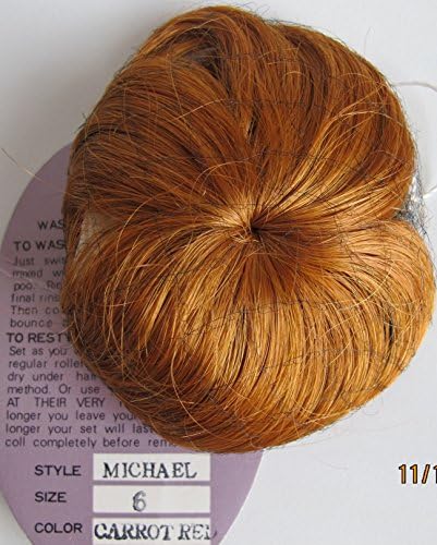 PLAYHOUSE Collection Craft DOLL HAIR WIG Style MICHAEL Fits SIZE 6" Color CARROT RED Synthetic JAPAN Fiber (Circa 1980's)