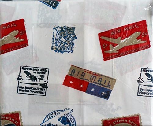 Air Mail 4 Piece FULL Sheet Set Vintage Stamps Air Planes
