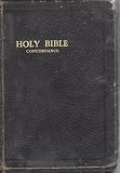 The Holy Bible. Self-pronouncing Edition. Red Letter Edition. Concordance. Family Tree Centerpiece. The Bible Readers' Aids - Topics Related to the Study and Understanding of the Holy Scriptures. Black Leather Zippered Cover.