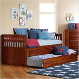 Merlot Twin Rake Bedroom Set Configuration: 3 Drawers + 1 Trundle Unit