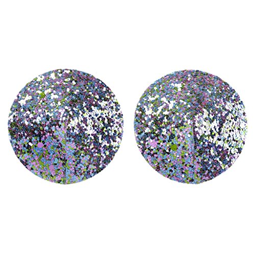 Ayliss 1/2Pair Sexy Women Glitter Nipple Pasties Reusable Adhesive Nipple Cover