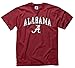 Campus Colors Alabama Crimson Tide Adult Arch & Logo Soft Style Gameday T-Shirt - Crimson, Small