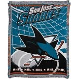 San Jose Sharks NHL Triple Woven Jacquard Throw (019 Series) (48x60)