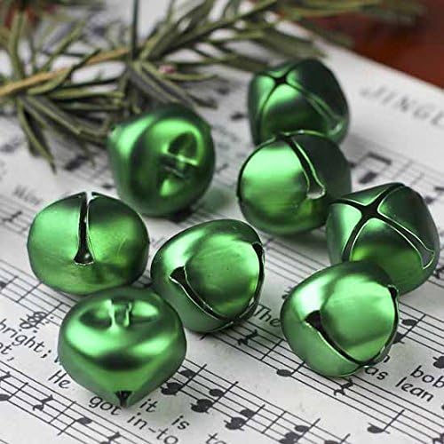 Kraft Jingle Bells (200 Ct / GREEN) Value Bulk Jingle Bells Decorative Supplies,