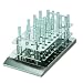 Thermo Scientific 50087957 ELED Variomag Stainless Steel Test Tube Rack for 20mm Tubes Used with Variomag Submersible Telesystem Multi-Point Magnetic Stirrers