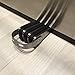 SleekStopper SW-041C Decorative Stainless Steel Door Stopper with Rubber Treads and Metal Handle