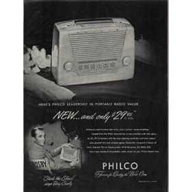 Here's Philco Leadership In Portable Radio Value. "Steals the Show!" says BING CROSBY. ..... 1948 Philco Radio Ad, A3874.