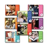 Tough Times Laminated Educational Poster Series. Guidance Art Prints Featuring: Enjoy, Give, Help, Talk, Work, Save, Step Up, and Study