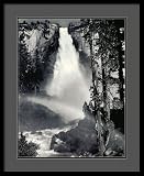 Nevada Fall, Rainbow, Yosemite National Park, California, 1946 Framed Print by Ansel Adams Framed