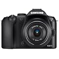 Samsung NX10 Systemkamera (14,6 Megapixel, Bildstabilisation) Kit inkl. 18-55 mm Objektiv, schwarz