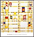 Broadway Boogie Woogie Framed Art Poster Print by Piet Mondrian, 28x31