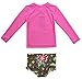 CharmLeaks Baby Girls' Long Sleeve Dot Rash Guard Set UV Sun Protection Swim Set