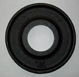 1.25 lb. Black Cast Iron Olympic Plates (Pair)