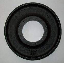 1 1/4 lb. (Blemished) Black Olympic Plates (Pair)