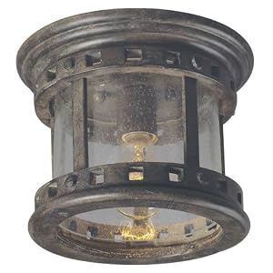 Maxim Lighting 30030CDSE - Santa Barbara Trisyn 1 Light Outdoor Ceiling Mount - 30030CDSE by 