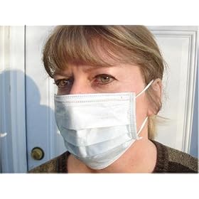 50 Pc Salon Style Dust Face Mask Ear Loop Cleaning Masks NIB