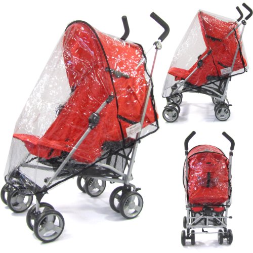 ZETA VOOOM RAIN COVER STROLLER THROW OVER RAINCOVER FITS OBABY ATLAS, TIPPITOES STROLLERS, MACLAREN QUEST TRIUMPH