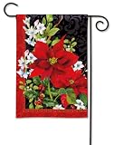 Holiday Floral Garden Flag