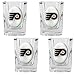 Philadelphia Flyers NHL 4pc Square Shot Glass Set by Great American Products