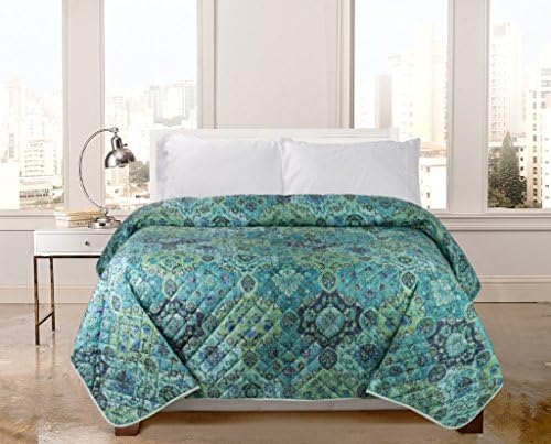 Regal Home Bedspreads - Quilts with Modern Box Stitch Design - Full/Queen Coverlets or Comforters