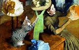 Cat In Degas' Hat Shop Cat Print