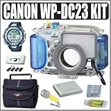 Canon WP-DC23 Waterproof Case for Canon Powershot SD770IS Digital Cameras & Deluxe Accessory Kit