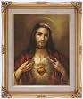 Sacred Heart of Jesus by Simeone Framed Art, 16" x 20" - MADE IN ITALY