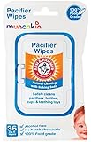 Munchkin 36 Pack Arm and Hammer Pacifier Wipes, White