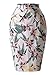 KIRA Women's Vintage Cotton Floral Pencil Skirt