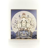 仏画色紙　千手観音