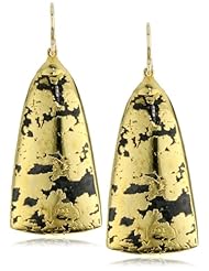 Devon Leigh "NatureS Wonders" Magnetite in 24k Gold Foil Earrings