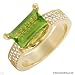 STOCKERT And CIE! Made in Germany Luxurious Ring 2.90ctw Super Clean FG/VVS Diamonds and Peridot Made of 18K Gold