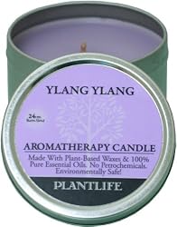 Ylang Ylang Aromatherapy Candle- Made with 100% Pure Essential Oils - 3oz Tin