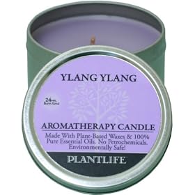 Ylang Ylang Aromatherapy Candle- 24 hr. burn time- made with 100% pure essential oils