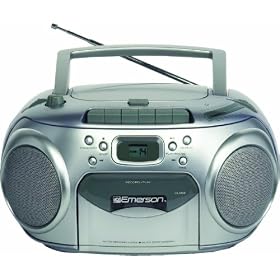 Emerson PD6548BL Portable CD Player with AM/FM Stereo Radio and Cassette Recorder